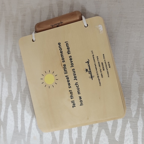 Jesus Loves You! Wooden Book, Hallmark - Picture 4 of 6